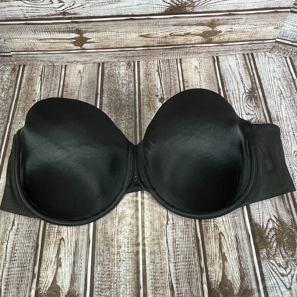 VICTORIA'S SECRET Women's 40D Black BIOFIT Multiway Strapless Underwire Bra - Picture 1 of 5